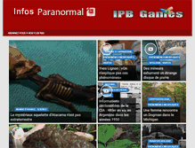Tablet Screenshot of infos-paranormal.net